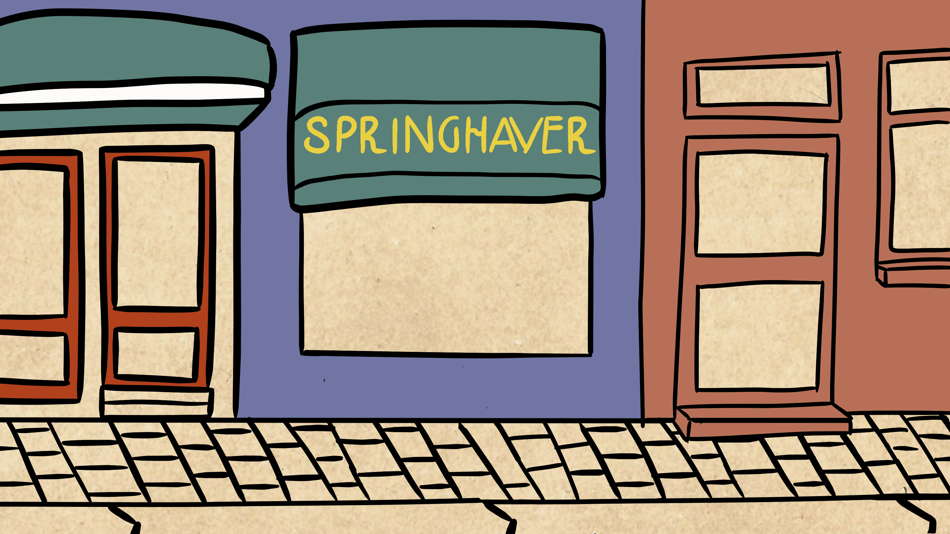 The Springhaver terrace in Utrecht, where the founders are sitting.